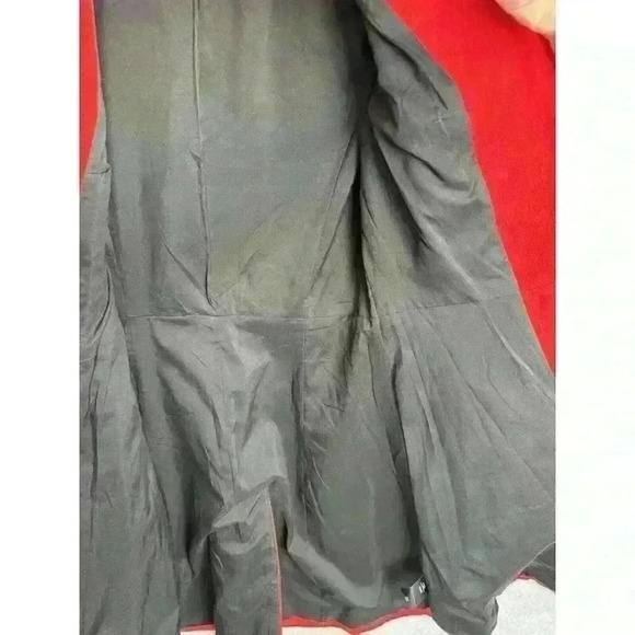 Robbi & Nikki Red Peplum Pea Coat Red Size S Button Front Lined Heavy EUC - Picture 14 of 16